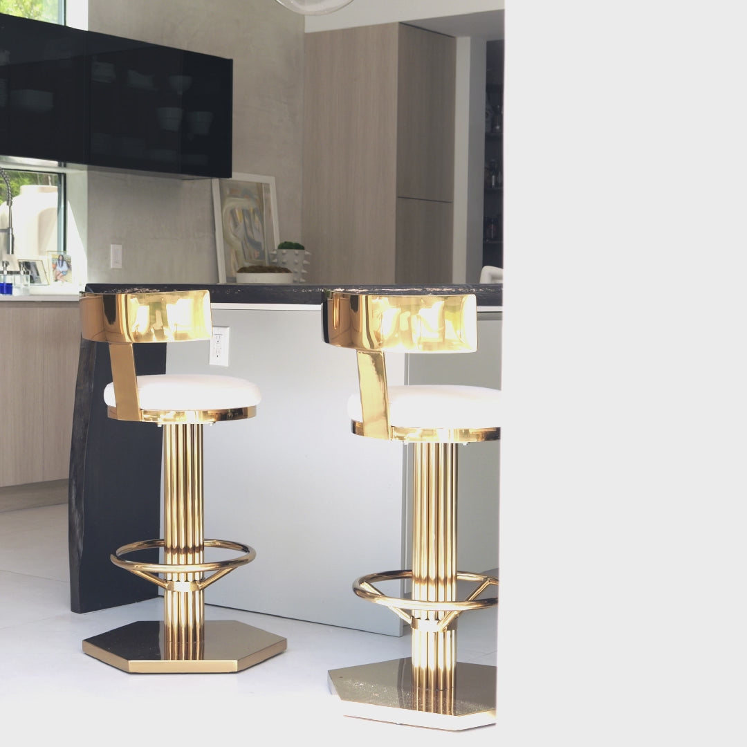 gold bar stools