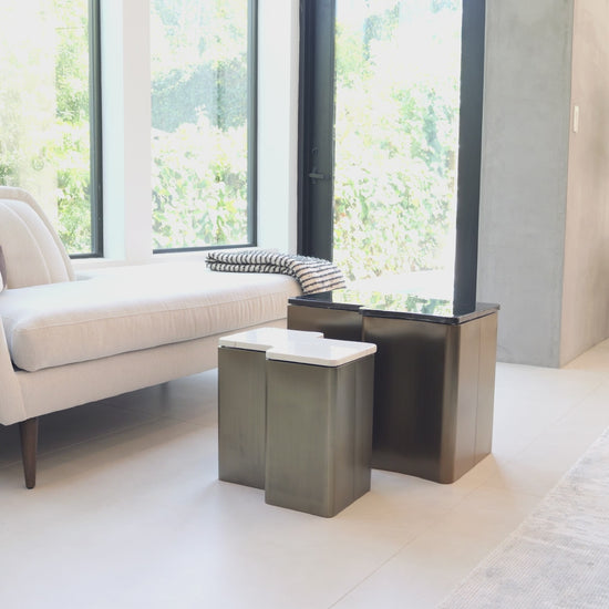 marble end table