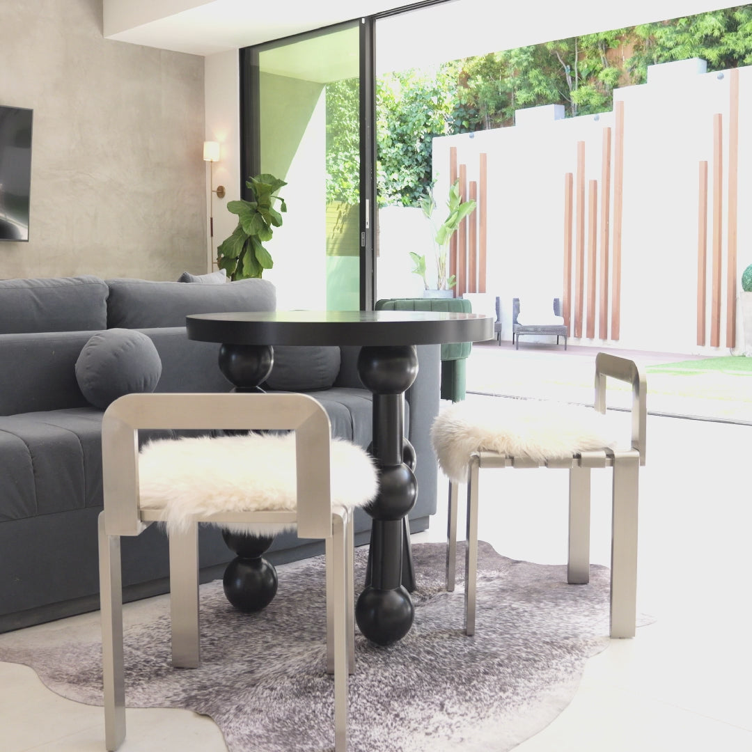 sheepskin dining chair