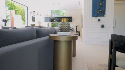 Modern Irregular Shape Nuage Console Table in Brass