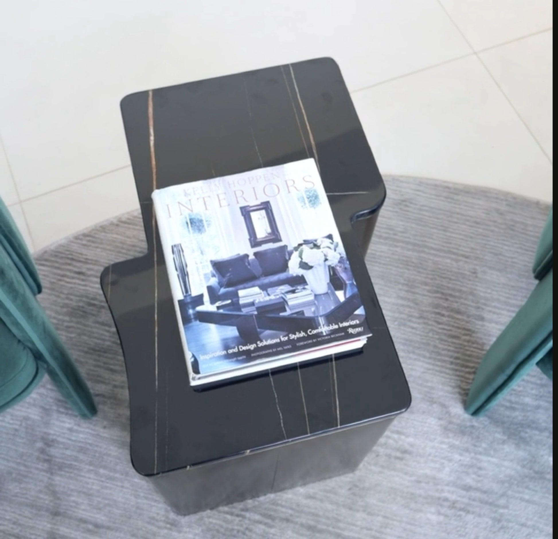 irregular shape end table