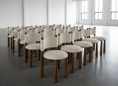 Talia contemporary upholstered  white dining chairs by Statements by J