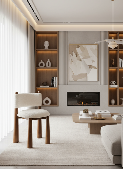 Talia boucle side chair by Statements by J