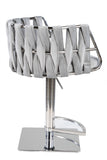 1610GB-GRS-Milano Adjustable Swivel Bar /Counter Chair in Chrome