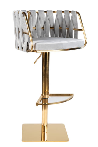 Milano Adjustable Swivel Bar /Counter Chair in Gold