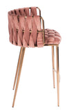 1538CS-ROSE-Milano Counter Chair in Rose