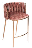 Milano Counter Chair in Rose