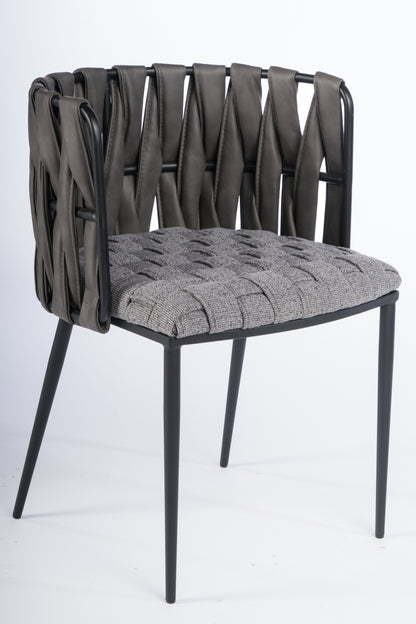 milano dining chair in gray