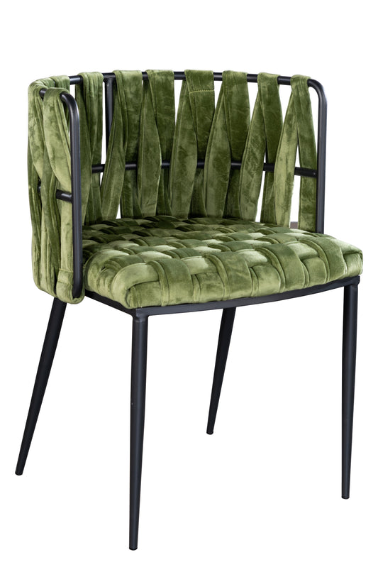 green Milano dining chair