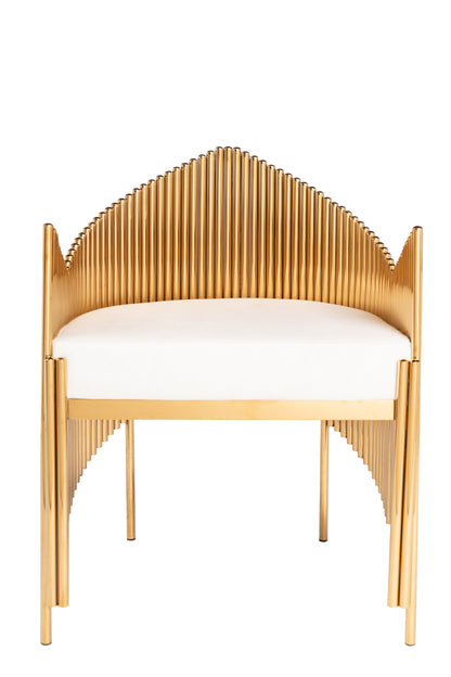 gold living room chair 