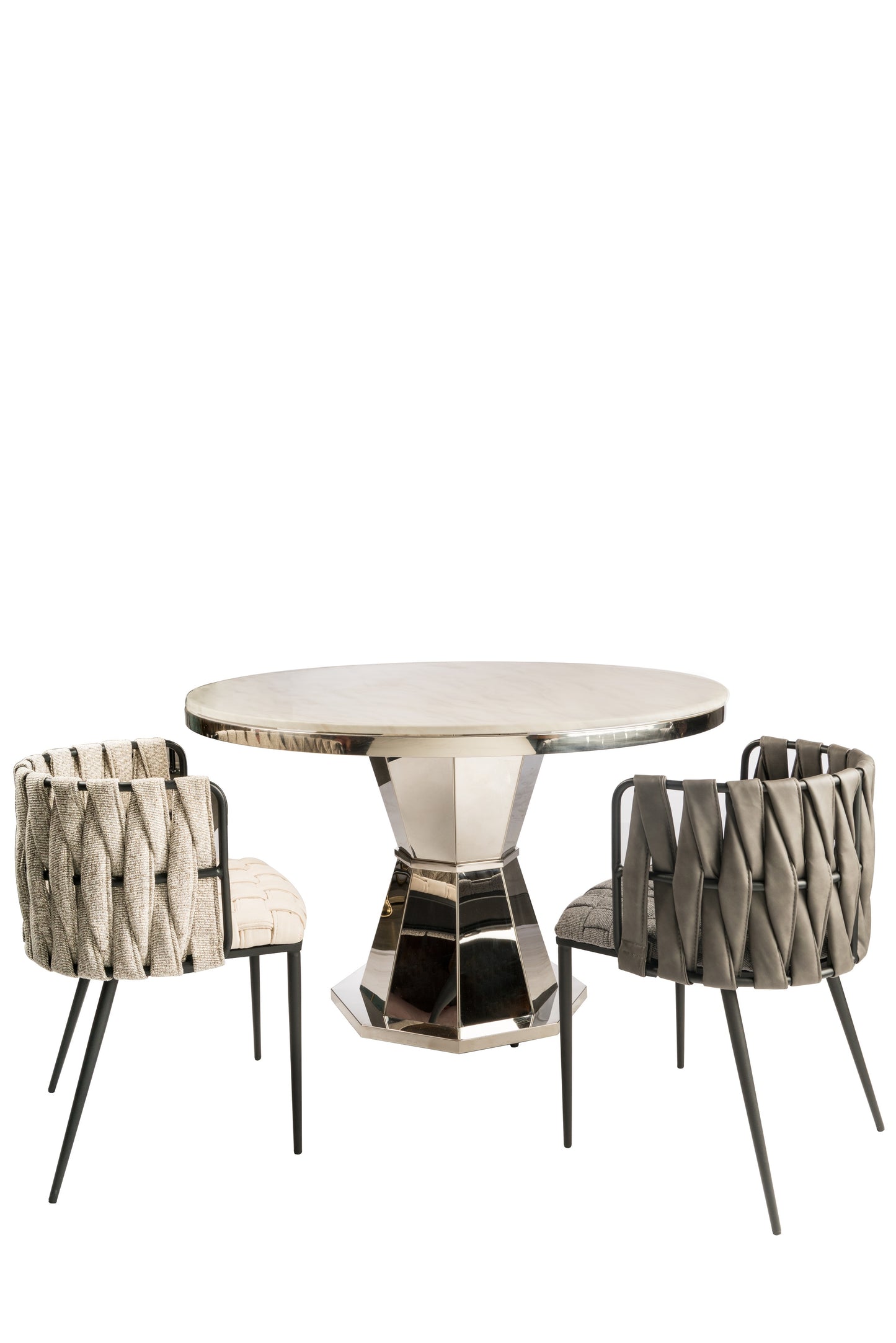 marble top round dining table