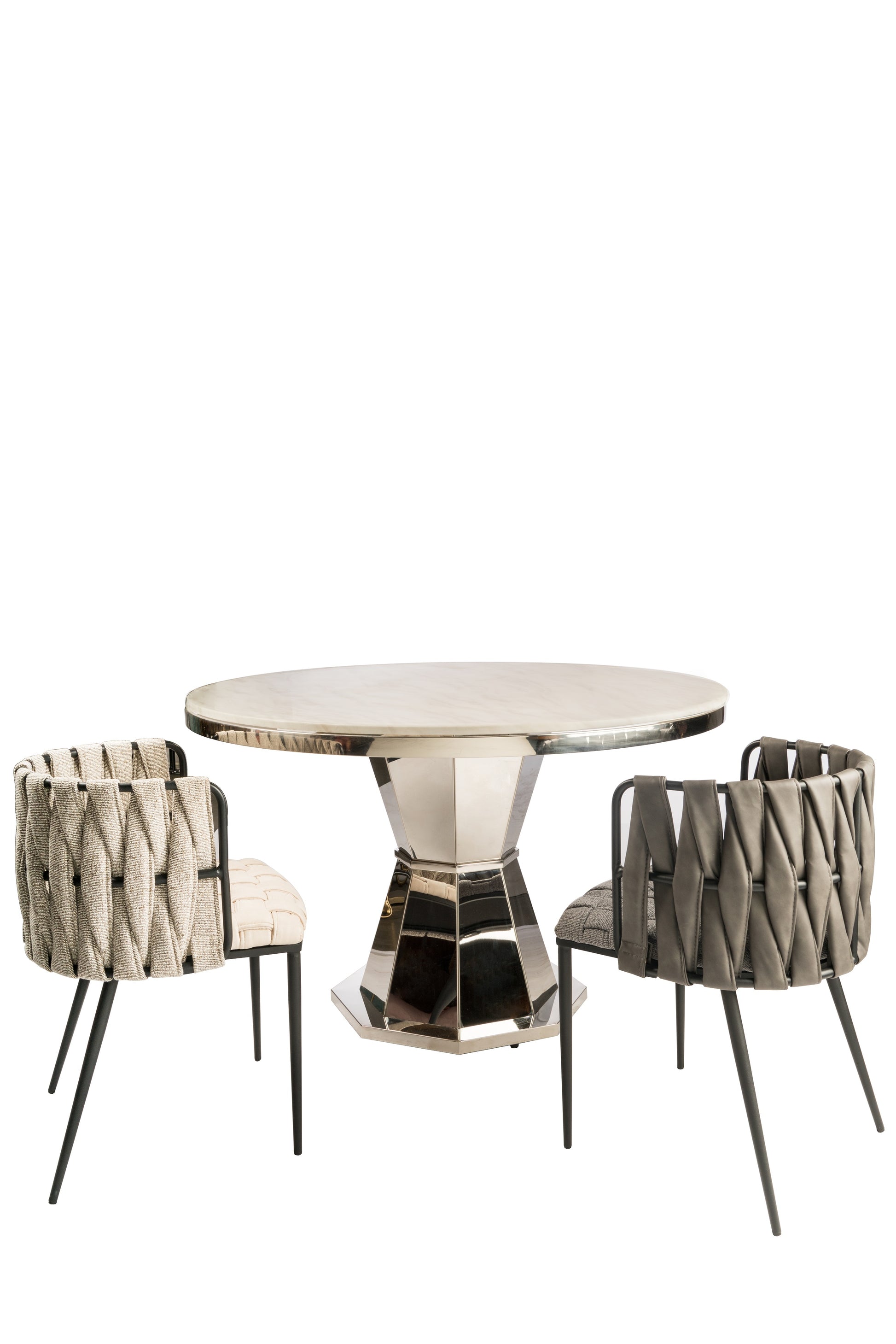 marble top round dining table