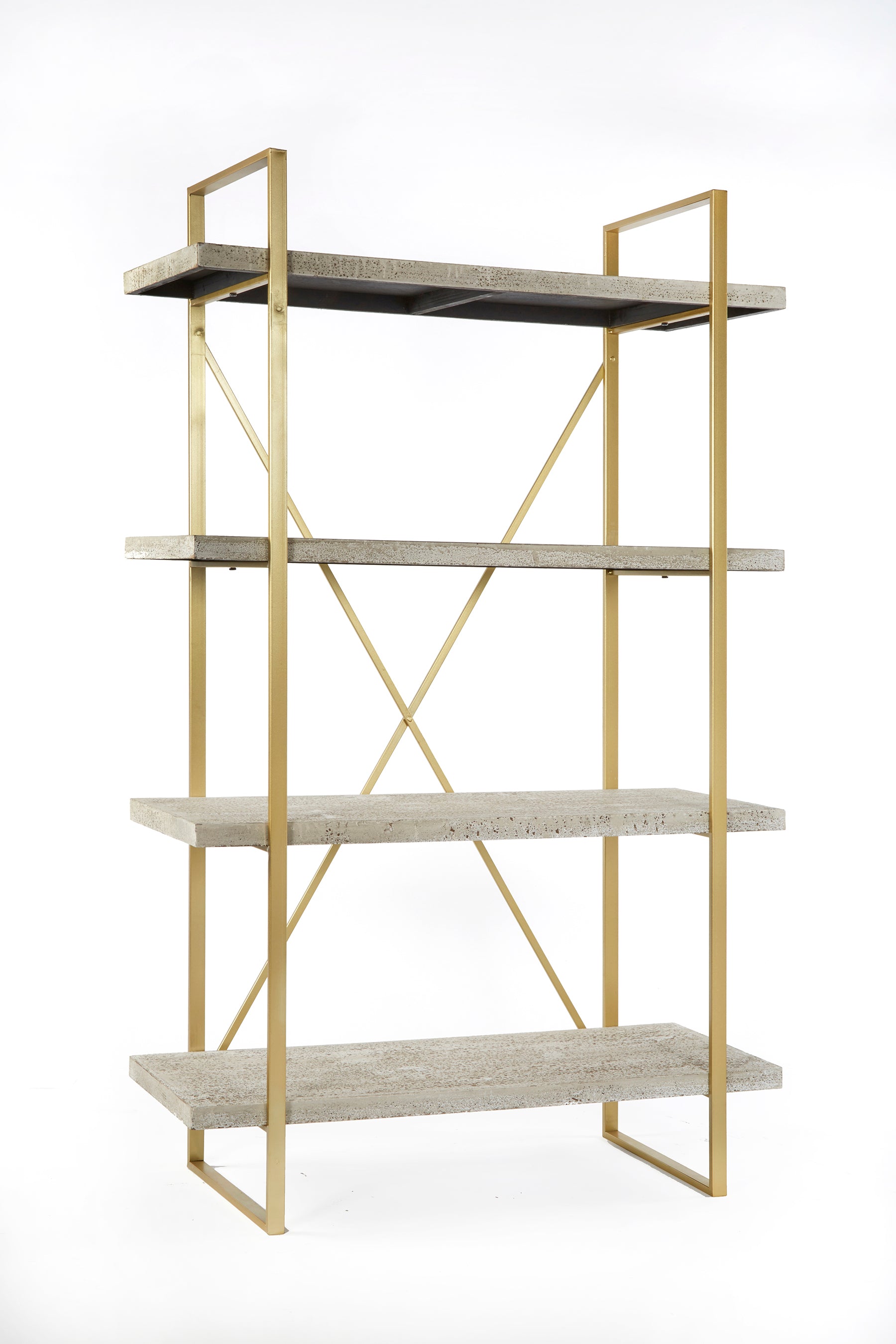 tall bookcase etagere white