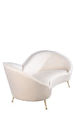 Wing Curved Sofa in White