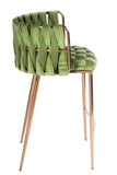1538CS-GREEN-Milano Counter Chair in Green