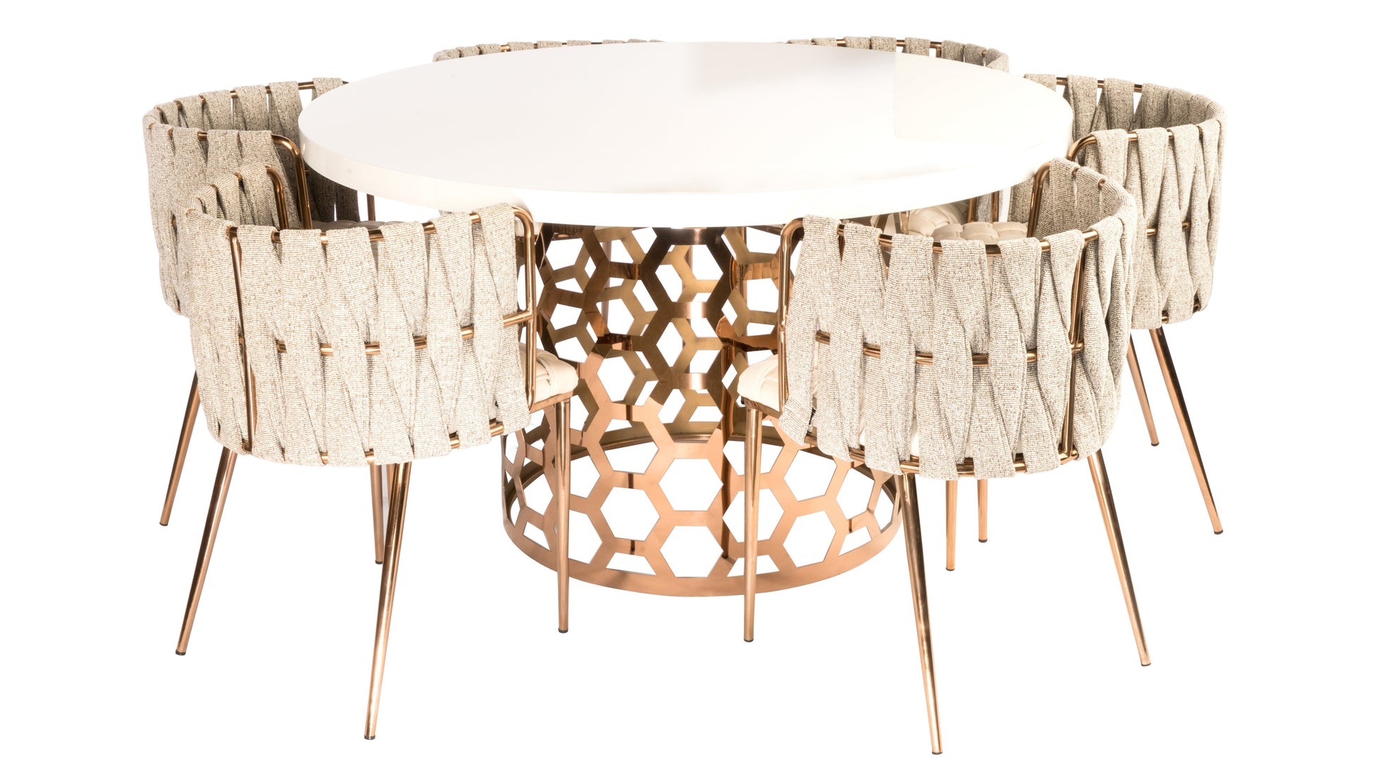 modern glam dining room set