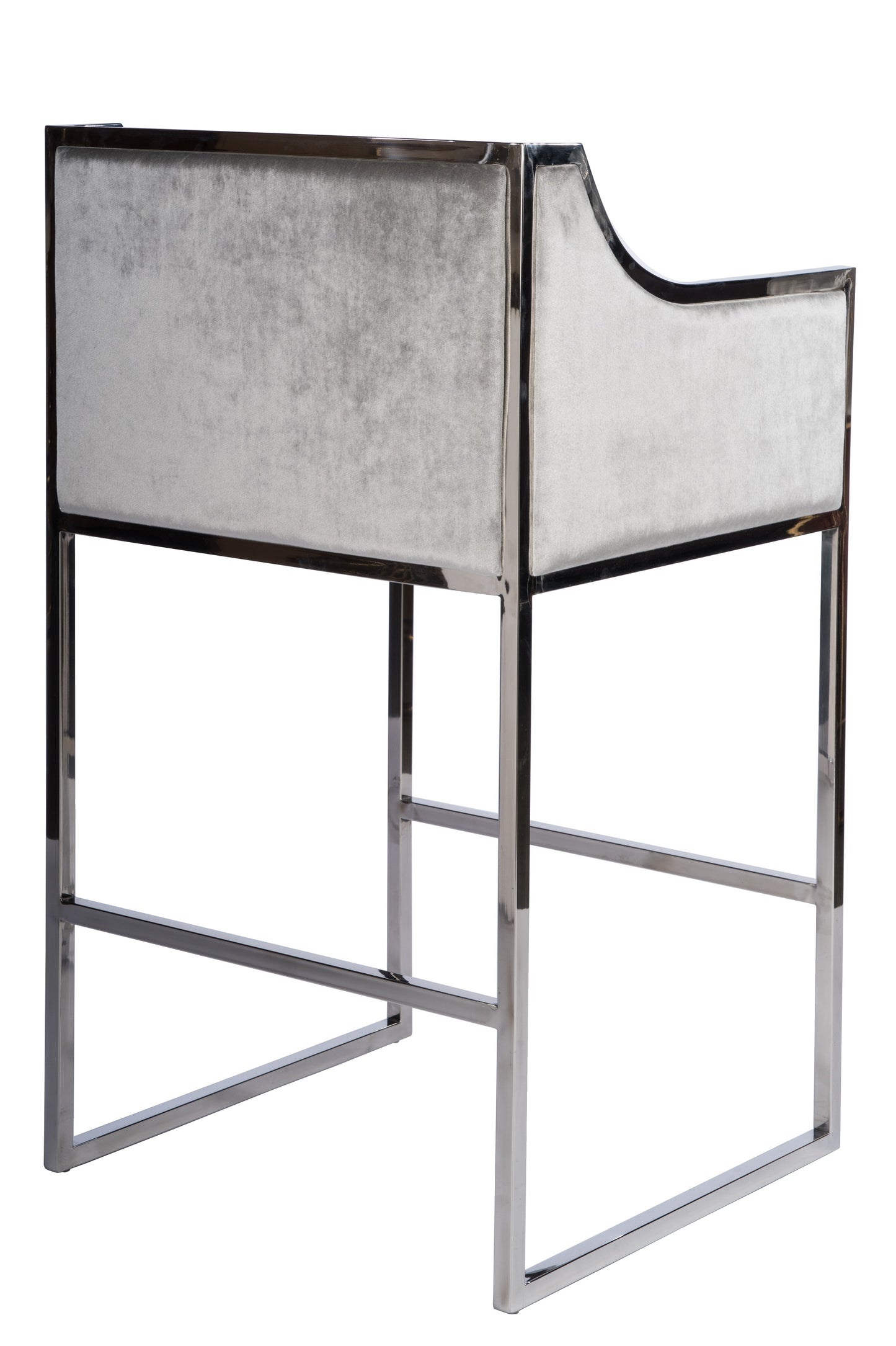 grey velvet kitchen stools