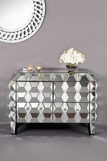 Spike Mirrored Chest Cabinet