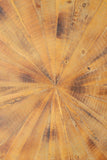 Sunburst Hexagon Wood Dining Table for 6
