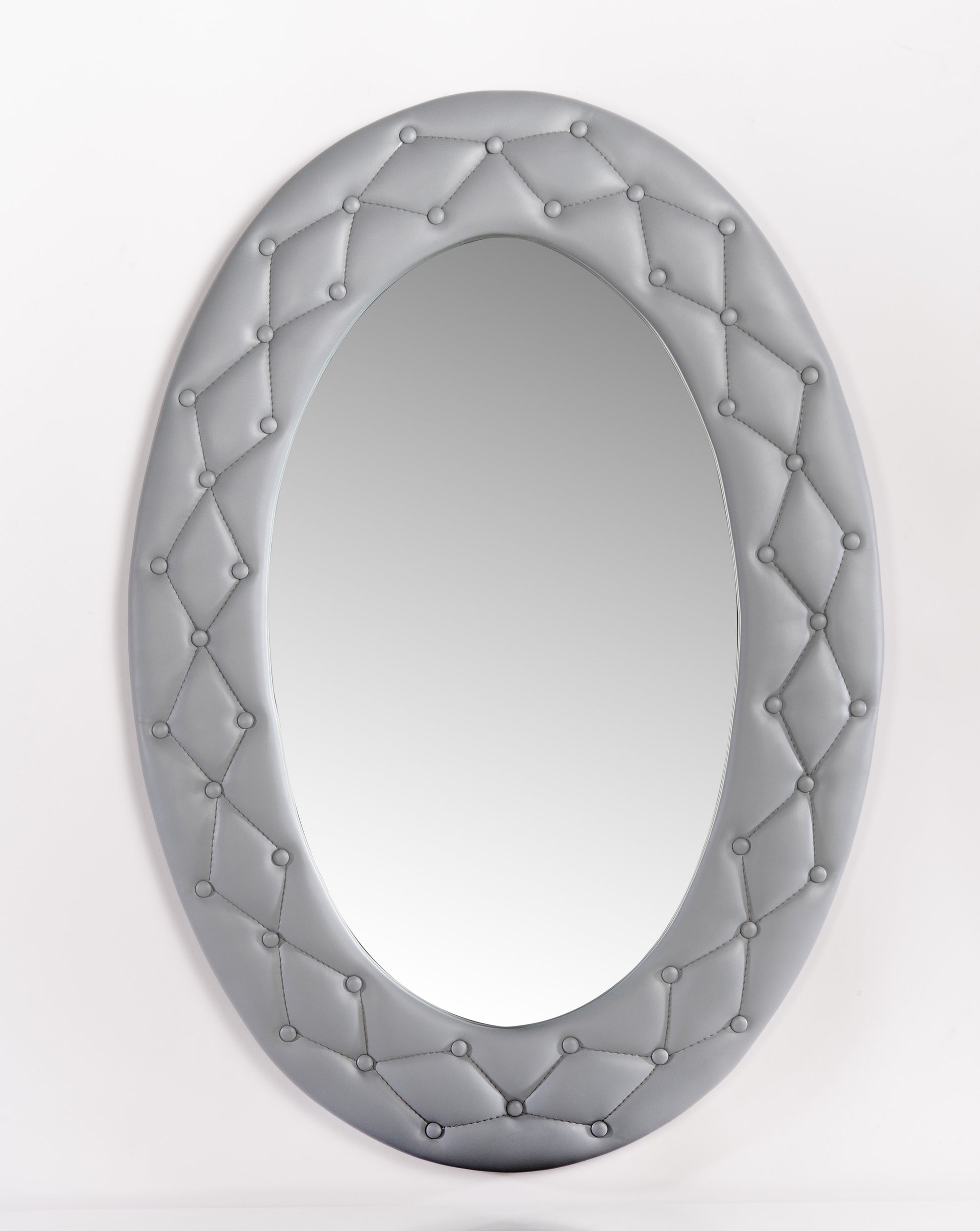 leather mirror