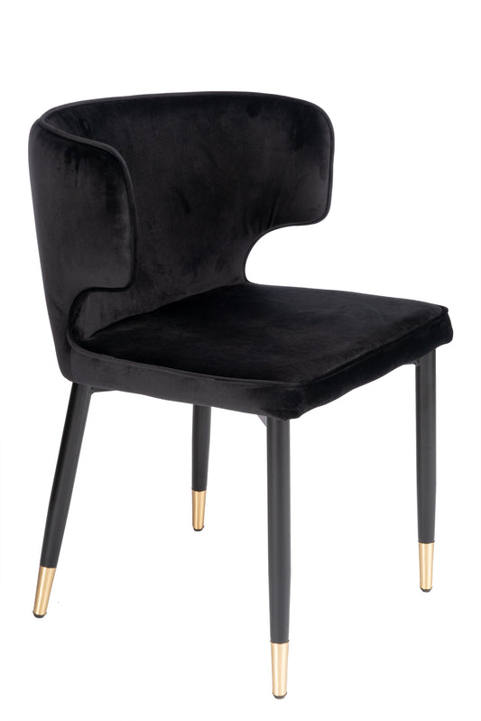 chic black dining chair