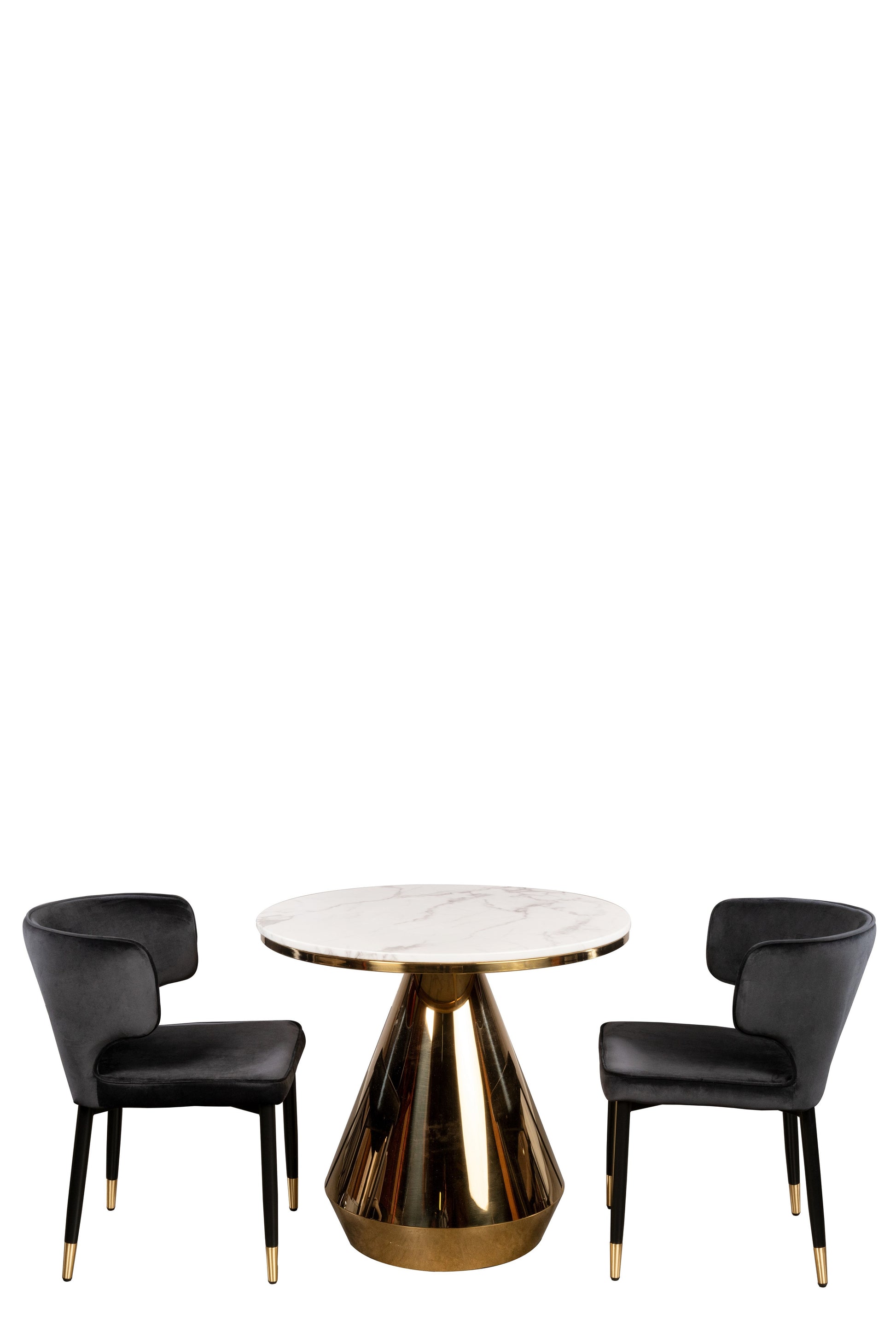 black curved dining chairs