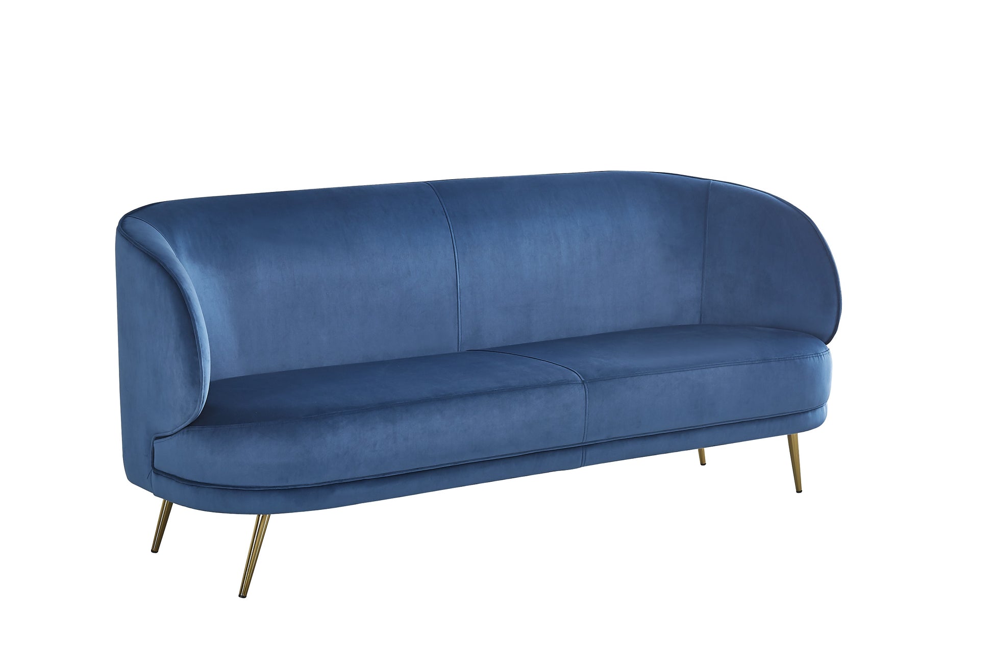 modern blue sofa