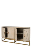 Toretto Sideboard with gold legs