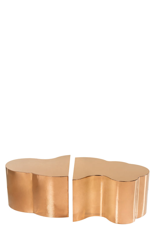 Set of 2 Luca Coffee Table in ROSE GOLD