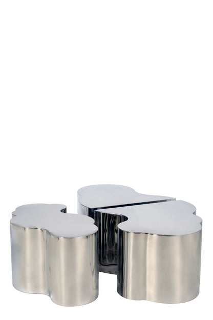 Set of 2 Luca Coffee Table in Silver