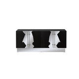 Callista Sideboard in Black and Silver