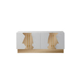 Callista Sideboard in White and Gold