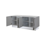 Callista Sideboard in White and Silver